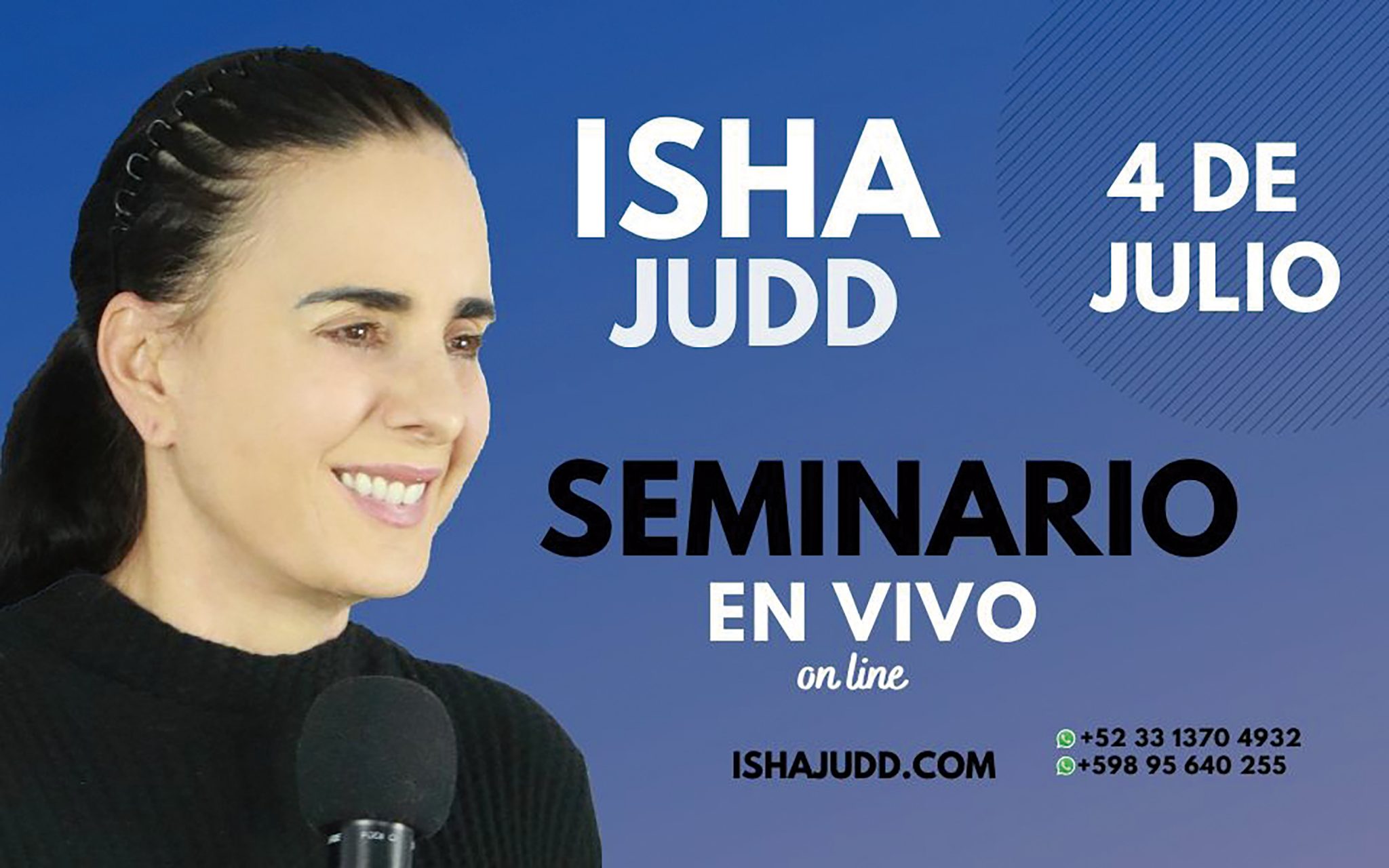 SEMINARIO ESPAÑOL 4 JULIO ISHA JUDD